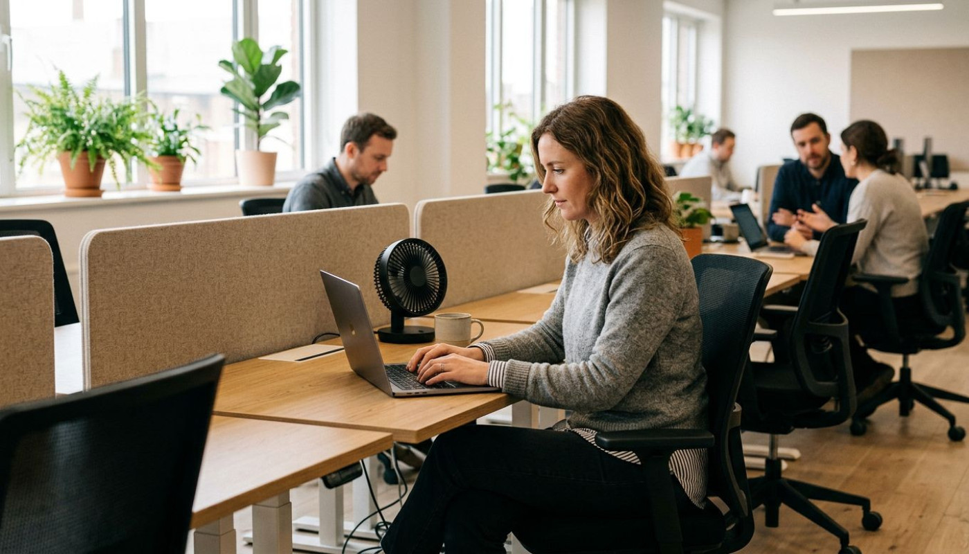 Ventilateurs silencieux : atout caché des bureaux en open space